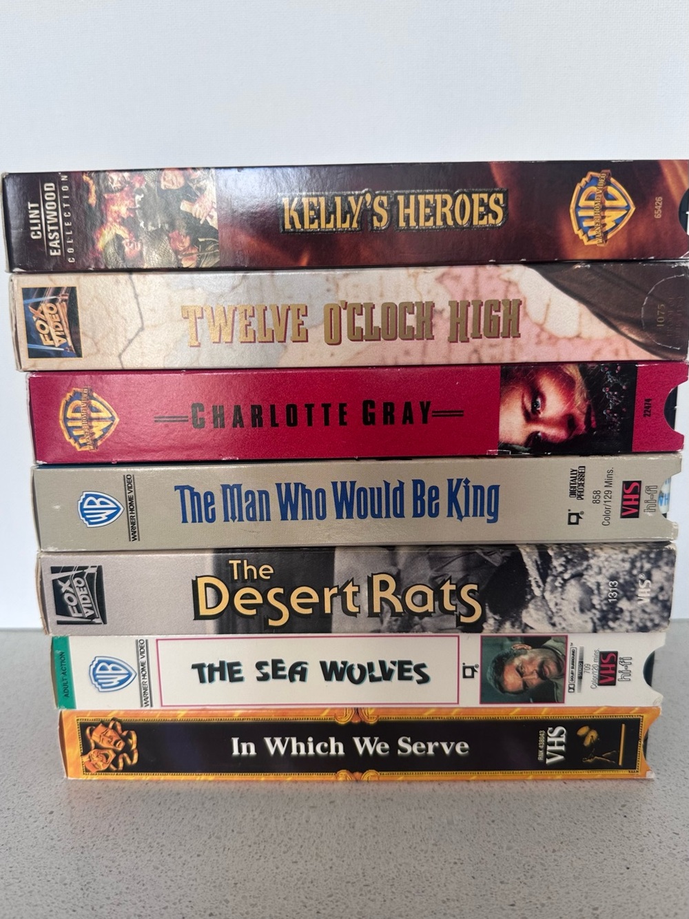 War Movies VHS Lot of 7
